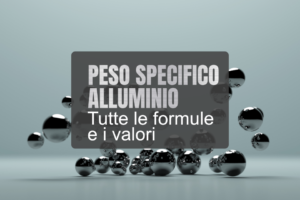 peso specifico alluminio