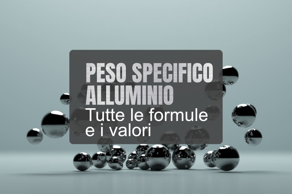 peso specifico alluminio