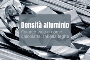 densità alluminio