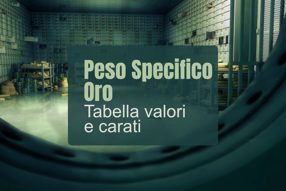 peso specifico oro