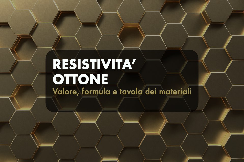resistività ottone