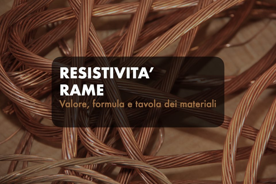 resistività rame