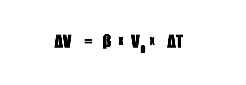 formula dilatazione termica volumetrica