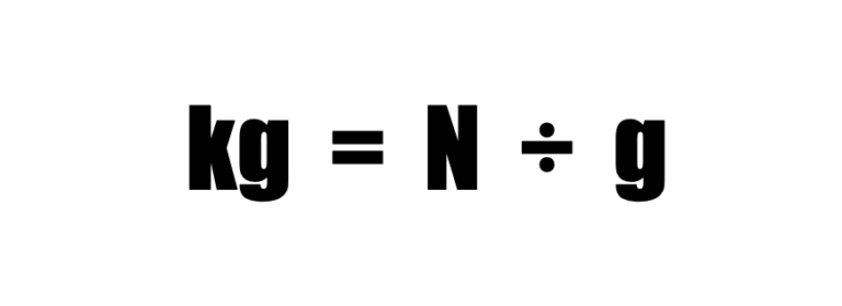 Da Kg a Newton: come convertire Massa e Peso