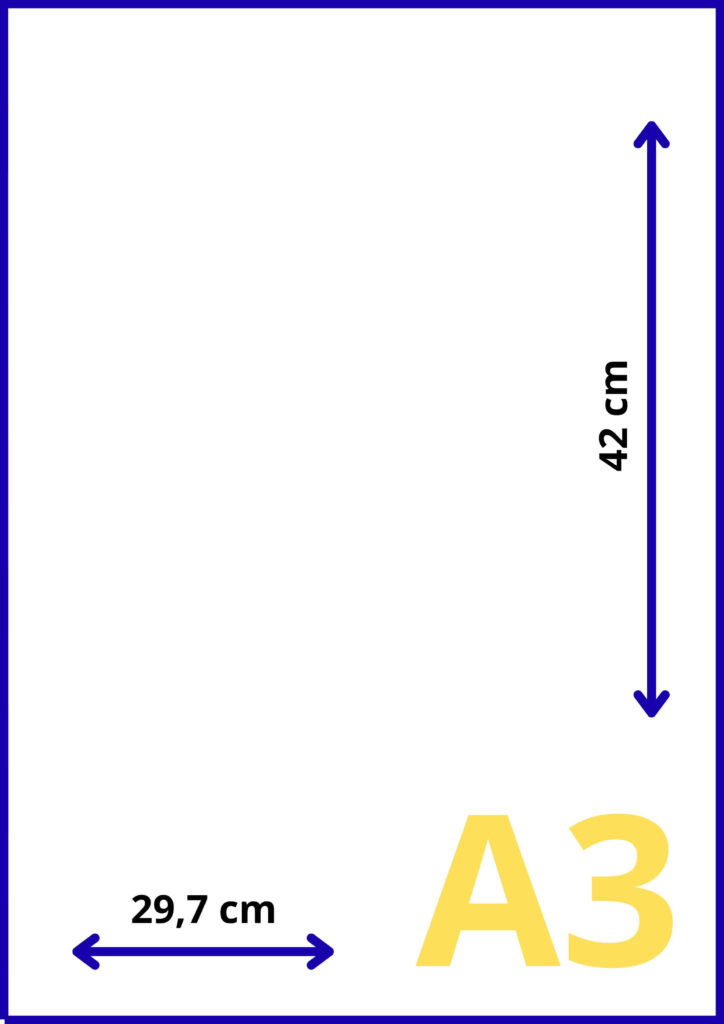 dimensioni foglio di formato A3