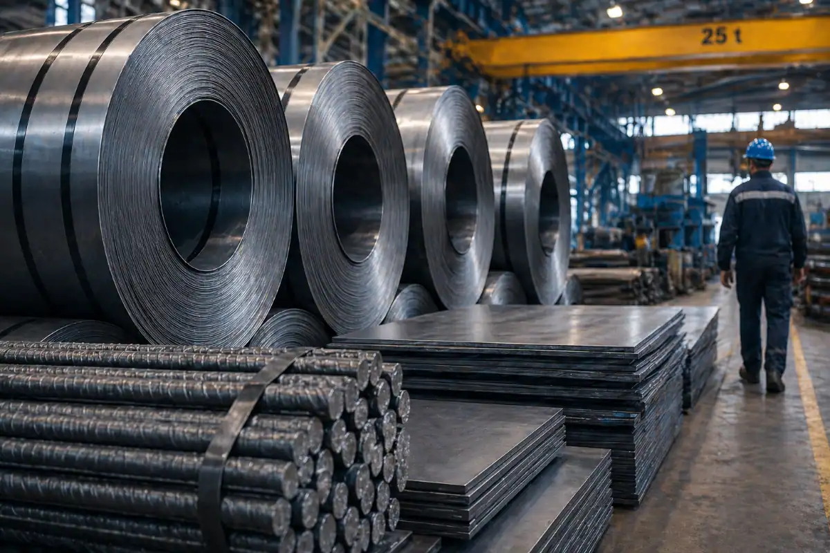 Prezzo acciaio oggi per aziende con coils e lamiere in magazzino siderurgico