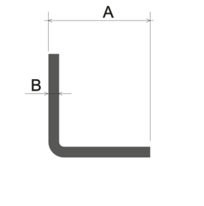 profili alluminio angolari lati uguali